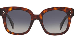 CELINE 3 Dots Red Havana Geometric Sunglasses