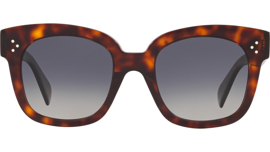 CELINE 3 Dots Red Havana Geometric Sunglasses