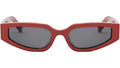 Triomphe Red Geometric Sunglasses
