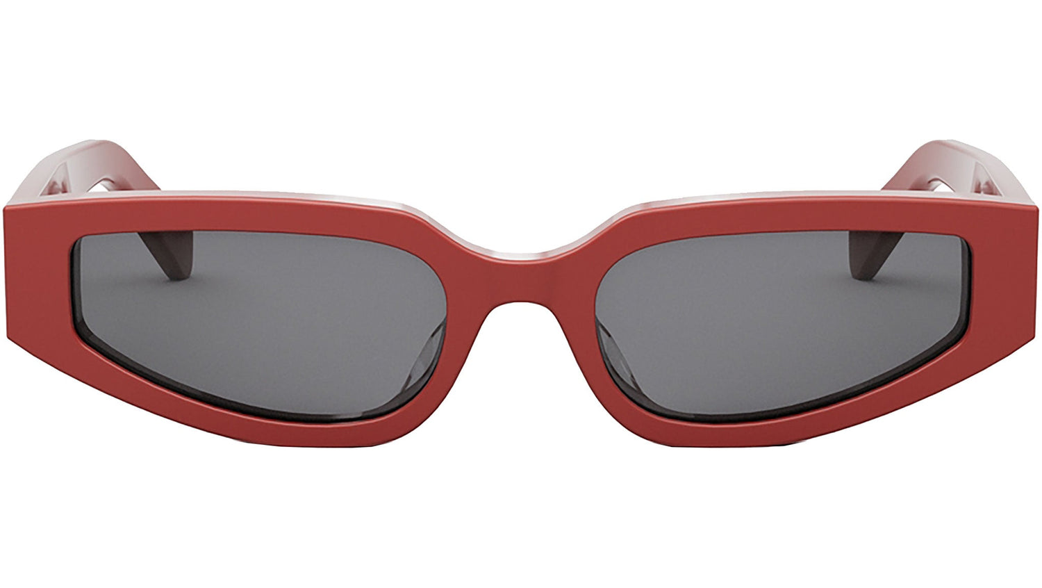 Triomphe Red Geometric Sunglasses