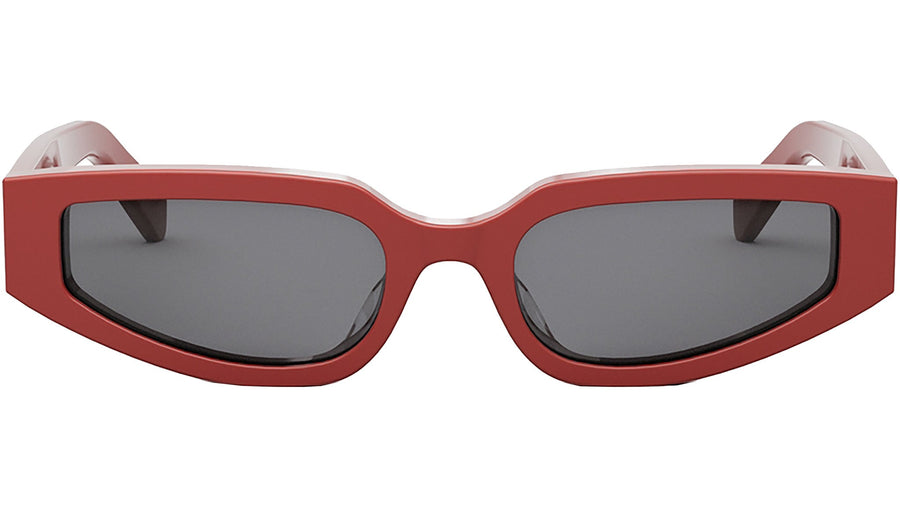 Triomphe Red Geometric Sunglasses