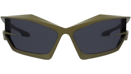 Giv Cut Green Geometric Sunglasses
