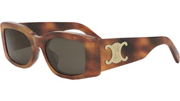 Triomphe Havana Rectangle Sunglasses