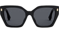 Fendi Bold Black Square Sunglasses