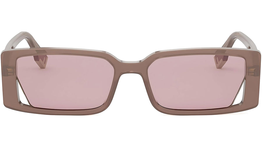 Fendi Way Brown Rectangular Sunglasses