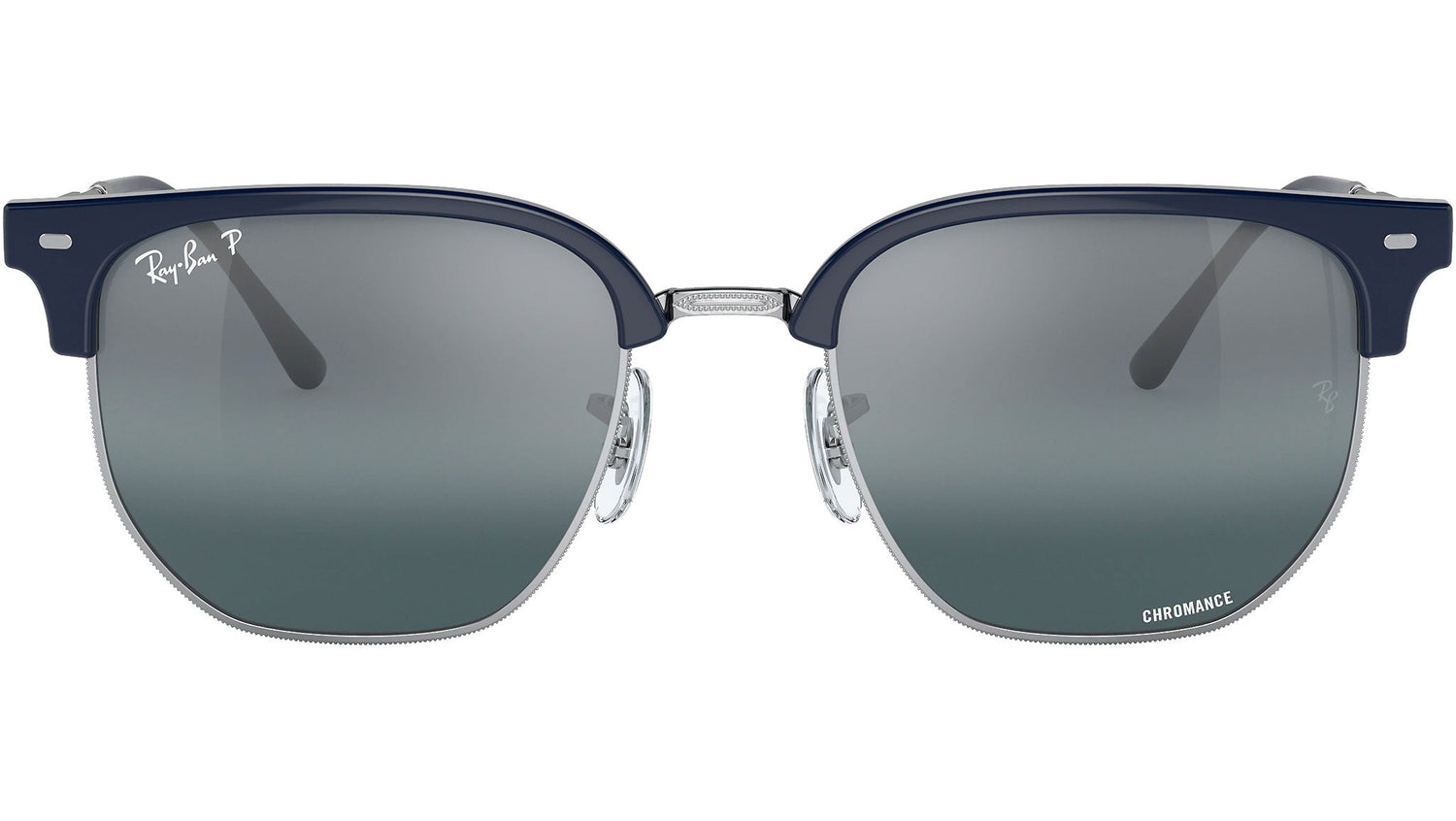 New Clubmaster RB4416 6656G6 blue on silver