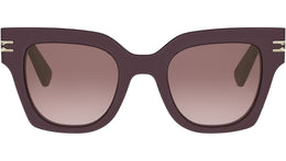 B.Zero1 Bordeaux Geometric Sunglasses