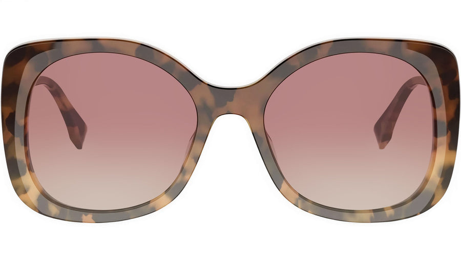 Fendigraphy Brown Butterfly Sunglasses
