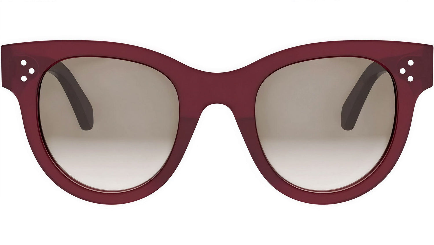 CELINE 3 Dots Red Round Sunglasses