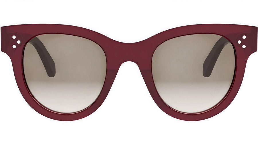 CELINE 3 Dots Red Round Sunglasses