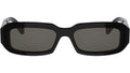 Triomphe Shiny Black Rectangular Sunglasses