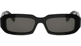 Triomphe Shiny Black Rectangular Sunglasses