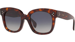 CELINE 3 Dots Red Havana Geometric Sunglasses