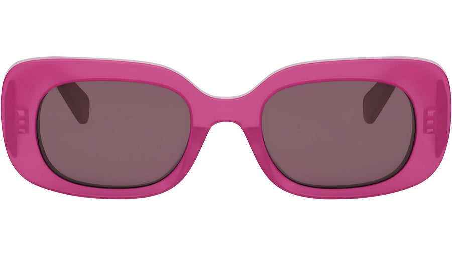 CELINE 3 Dots Rose Rectangular Sunglasses