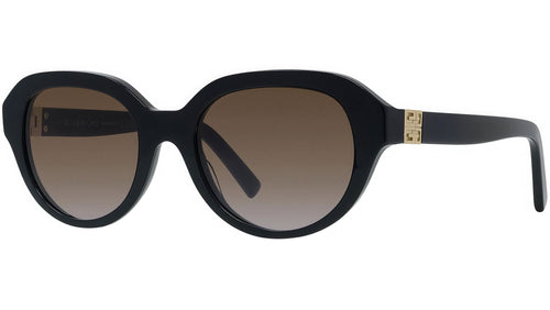 4G Black Round Sunglasses