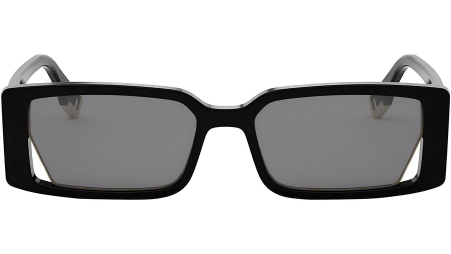 Fendi Way Black Rectangular Sunglasses