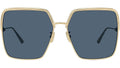 EverDior S1U Gold Geometric Sunglasses