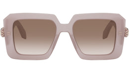 Serpenti Havana Geometric Sunglasses