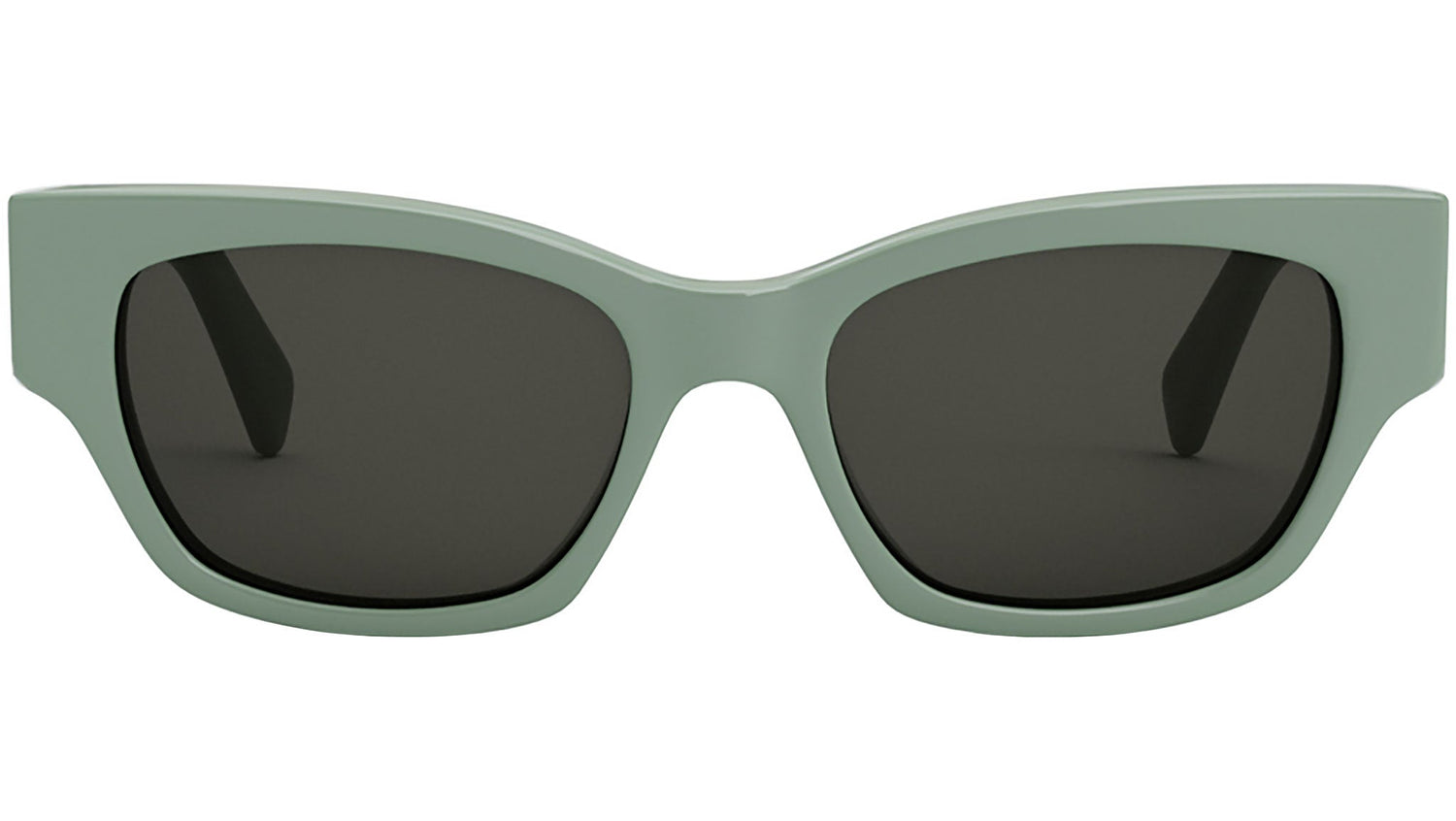 Monochroms Green Rectangular Sunglasses