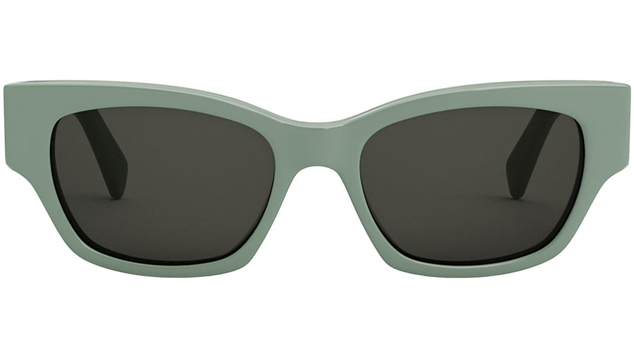 Monochroms Green Rectangular Sunglasses