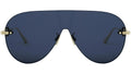 CD Chain M2U Yellow Pilot Sunglasses