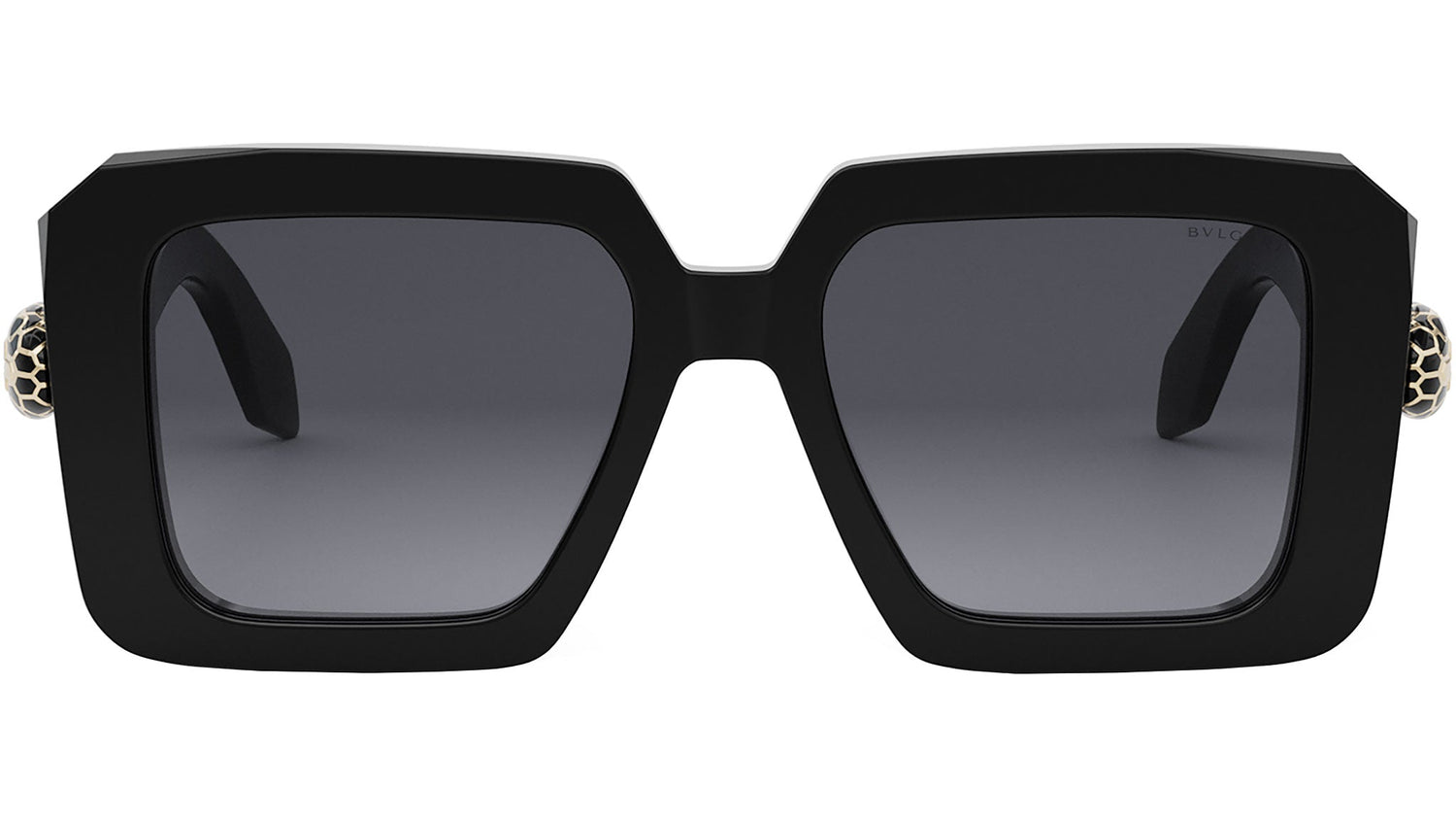 Serpenti Black Geometric Sunglasses