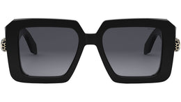 Serpenti Black Geometric Sunglasses