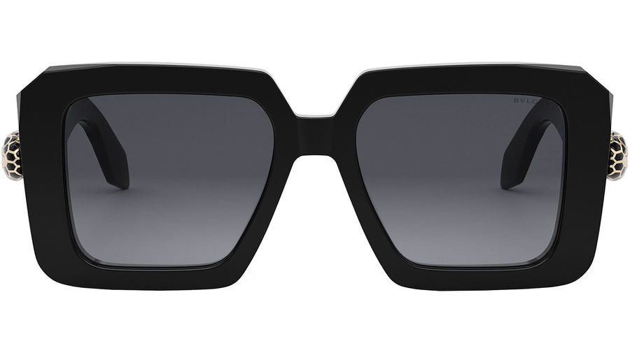 Serpenti Black Geometric Sunglasses