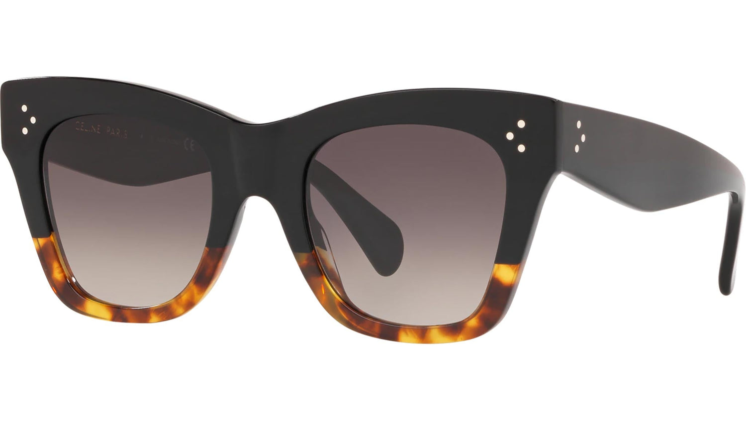 CELINE 3 Dots Black Havana Cat eye Sunglasses