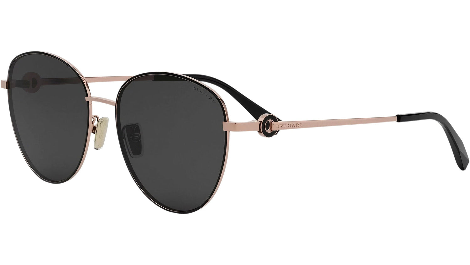 Bvlgari Bvlgari Rose Gold Round Sunglasses