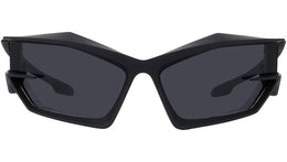 Giv Cut Black Geometric Sunglasses