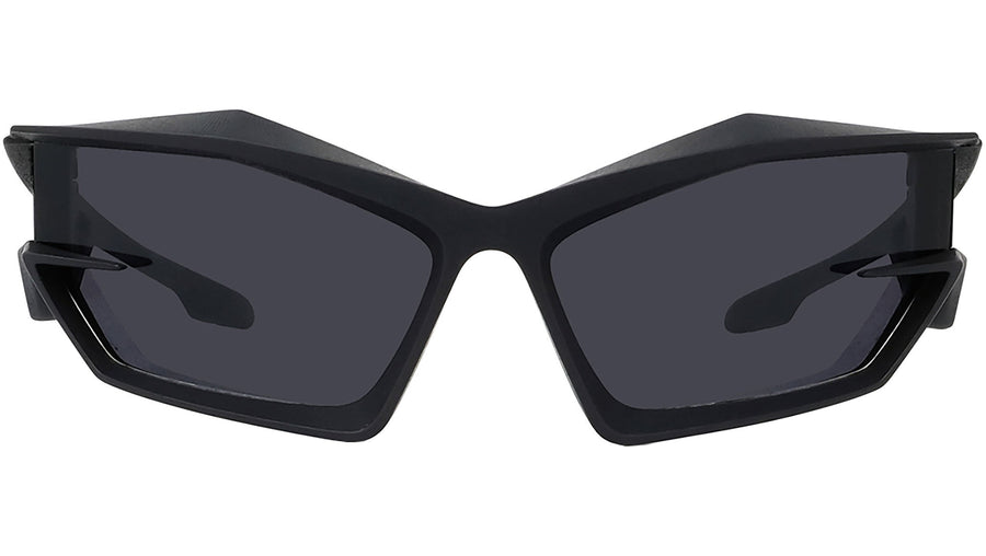 Giv Cut Black Geometric Sunglasses