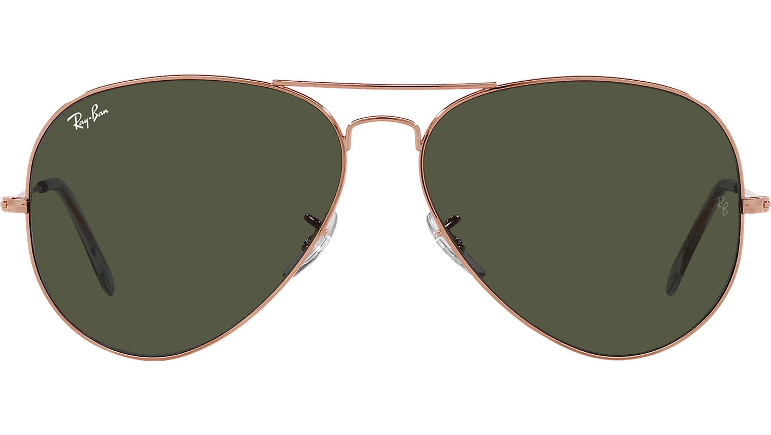 Aviator RB3025 920231 Rose Gold Green