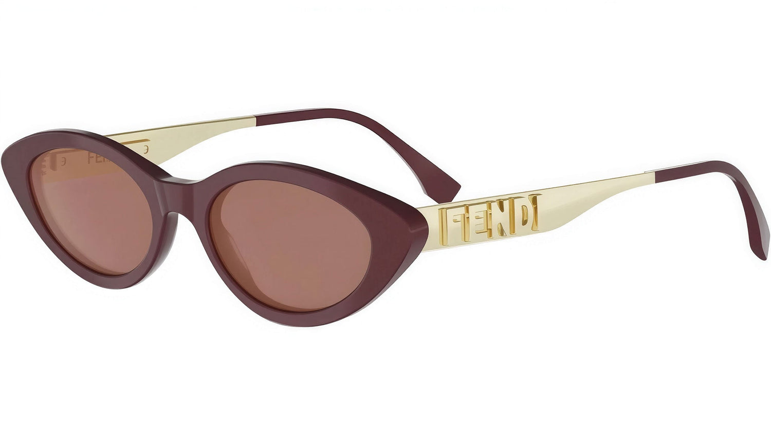 Fendigraphy Bordeaux Cat Eye Sunglasses