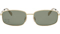 Triomphe Rhinestone Gold Rectangular Sunglasses