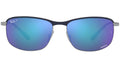 RB3671CH 92044L blue on gunmetal