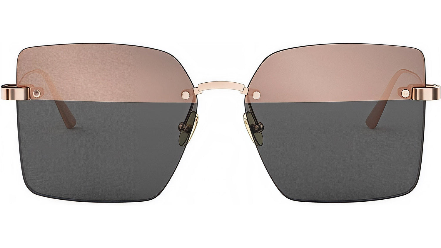 CDior S3U Rose Gold Squared Sunglasses