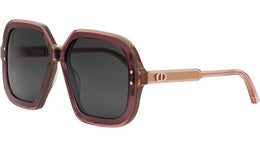 DiorHighlight S1I Burgundy Geometric Sunglasses