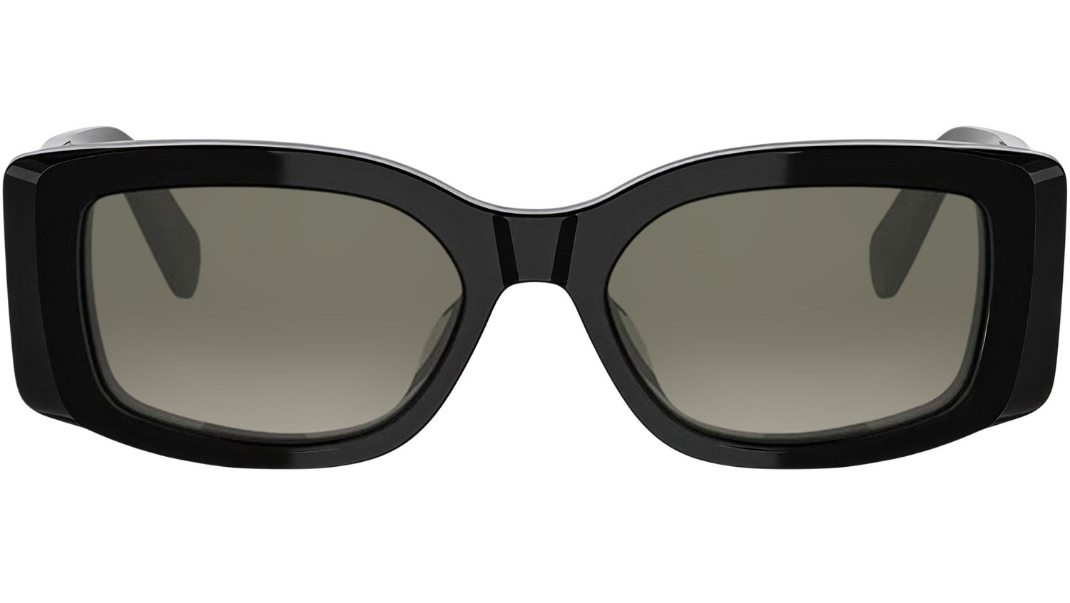 Triomphe Black Rectangular Sunglasses