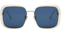 FilDior S1U Yellow Square Sunglasses