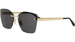 Tubogas Shiny Gold Geometric Sunglasses
