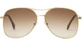 Fendigraphy Shiny Gold Pilot Sunglasses