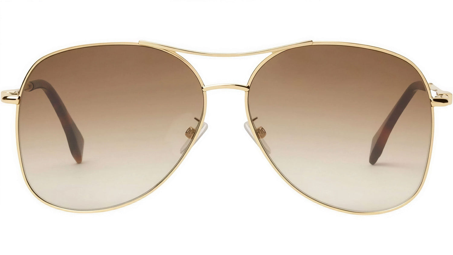 Fendigraphy Shiny Gold Pilot Sunglasses