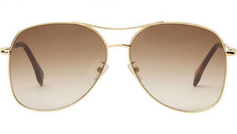 Fendigraphy Shiny Gold Pilot Sunglasses