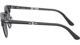 Clubmaster Folding RB2176 1367B1 grey on black