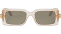 Serpenti Forever Beige Rectangular Sunglasses