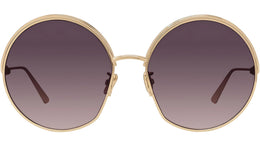 EverDior R1U Yellow Round Sunglasses
