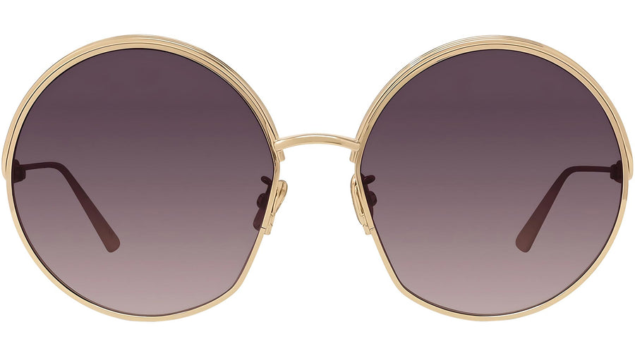 EverDior R1U Yellow Round Sunglasses