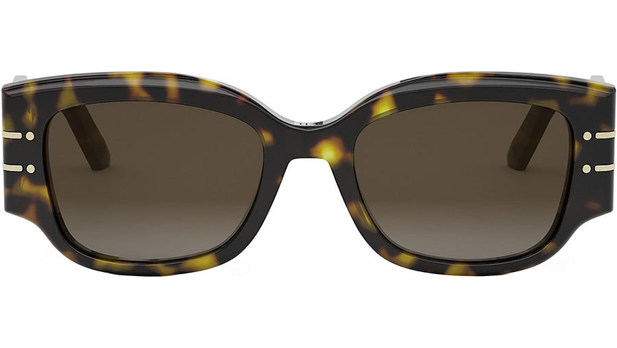 DiorSignature 13I Shiny Havana Geometric Sunglasses