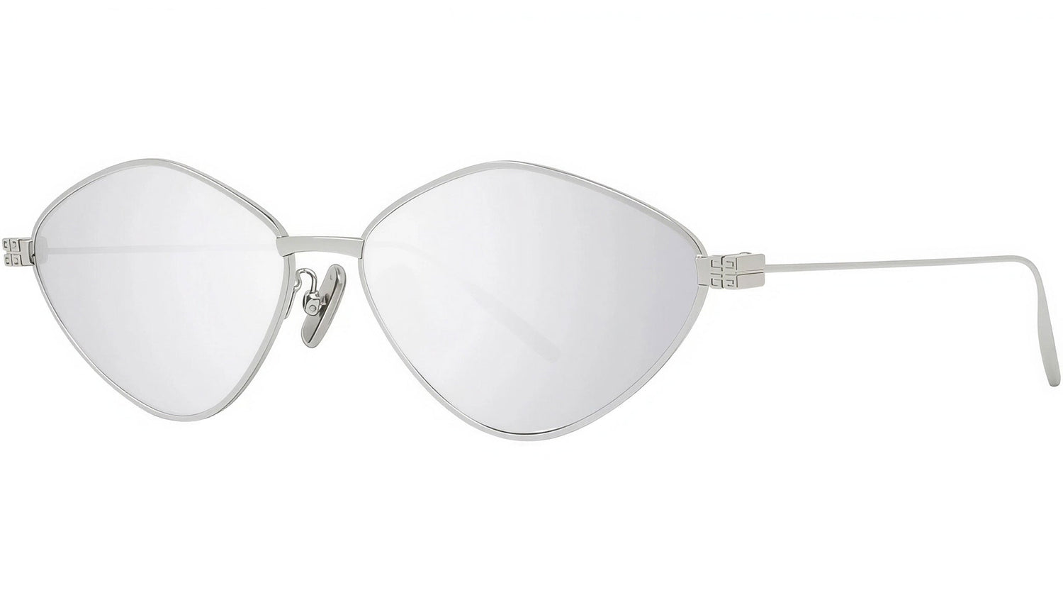 GV Speed Solid Black Geometric Sunglasses